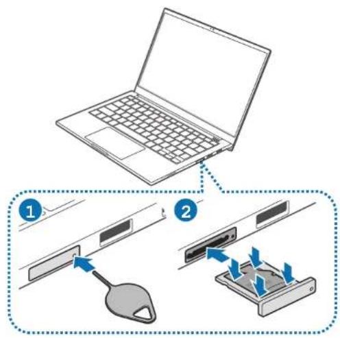 SAMSUNG Galaxy Book Ion - Isætte et hukommelseskort - 1