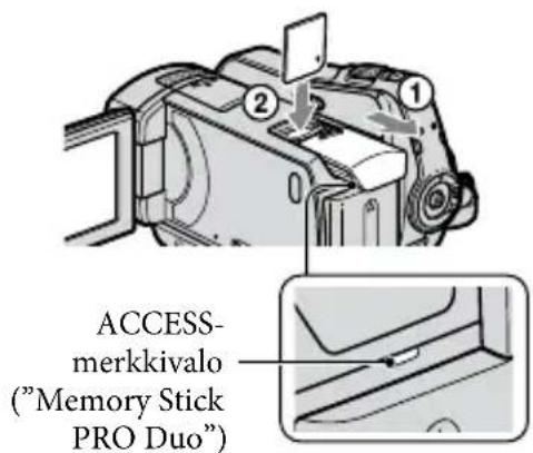ACCESS- merkkivalo ("Memory Stick PRO Duo")