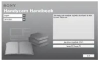 SONY DCR-SR46E - Installera och läsa "Bruksanvisning till Handycam" (PDF) - 2