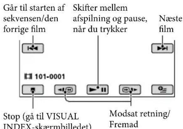 SONY DCR-SR46E - Tryk på fanen, dag på den film, der skal afspilles. - 1
