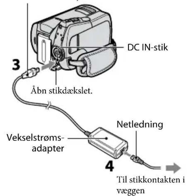 SONY DCR-SR46E - Trin 1: Opladning af batteriet - 1