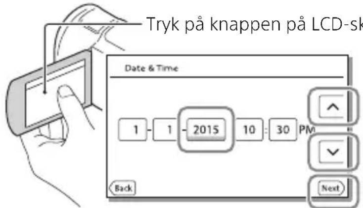 SONY FDR-AXP35 - Sådan tænder du det - 2