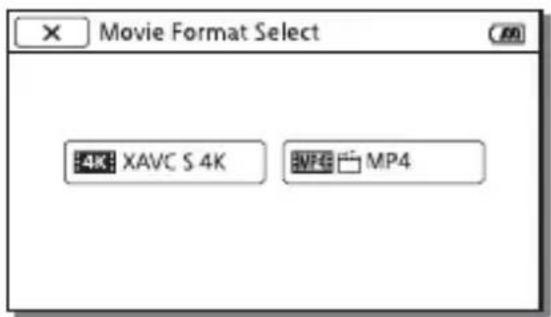 SONY FDR-AXP35 - | Skift til MP4 - 2
