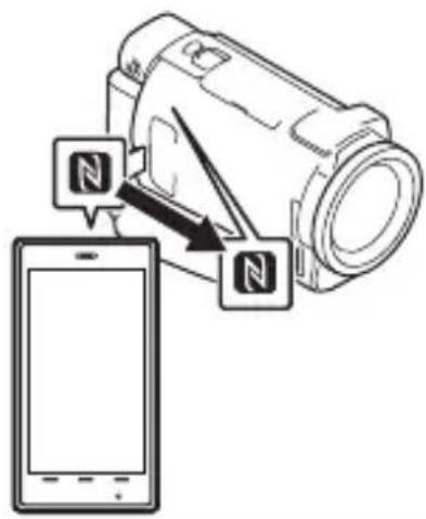SONY FDR-AXP35 - Yhden kosketuksen yhteys NFC:tä tukevan Android-puhelimen kanssa - 2