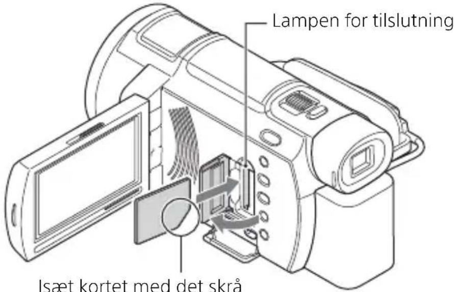SONY FDR-AXP35 - Isætning af et hukommelseskort - 1