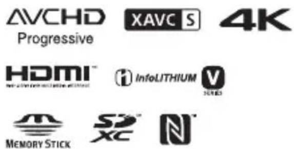 AVCHD XAVC S 4K Progressive HDMI InfoLITHIUM V MEMORY STICK XC N