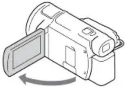 SONY FDR-AXP35 - A tápfeszültség bekapcsolása - 1