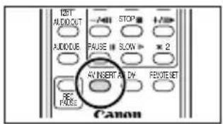 BET ALDO OUT -1/40 STOP 1/40 AUDIO PAUSE SLOW × 2 AV INSERT A D RESET RESET PULSE Canon