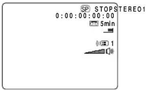 REC PAUSE STOP EJECT PLAY FF▶> ◀◀ REW ▶/ ◀ : Hurtig forlæns afspilning/ baglæns afspilning (36) ×2▶/ ◀ ×2 : ×2 afspilning (forlæns og baglæns)(36) ×1▶/ ◀ ×1 : ×1 afspilning (forlæns og baglæns)(36) ▶/ ◀ : Langsom afspilning (forlæns og baglæns) (36) ∥▶/ ◀∥ : Enkeltbillede afspilning/baglæns enkeltbillede afspilning (36) ▶∥/∥◀ : Pause i afspilningen (forlæns og baglæns) (36) ▶∥/ ◀◀ : Datosøgning/fotosøgning (85) RTN ▶▶/ ◀◀ RTN : Nulpunktsmærke i hukommelsen (forlæns og baglæns) (86) ●/ ●|| : AV Insert editing (94) ●/ ●|| : Audio dubbing (96) STEREO1 PAUSE 1 : 23 : 45 : 00 END Tidskode (86) Tilbageværende bänd Tilbageværende batterikapacitet (16) 16 bit Metode for modtagersensor (47) Audio metode (68) Backup- batteri (17) Advarsel om kondens (147)