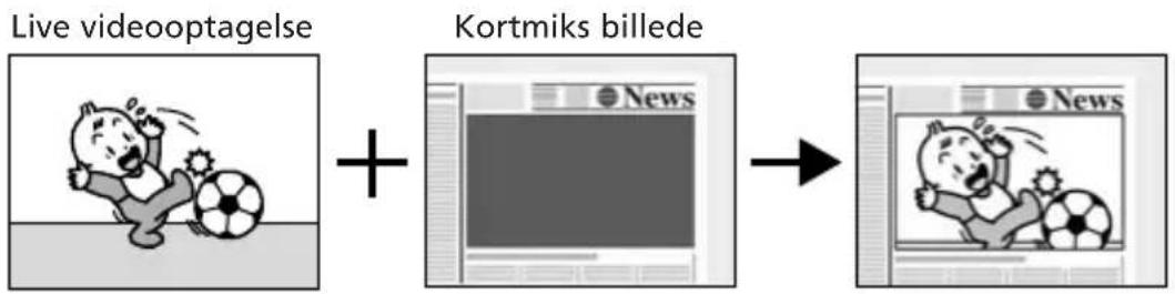 Live videooptagelse + Kortmiks billede → News News