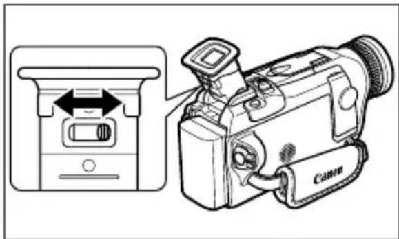 CANON MVX150i - Justering af sögeren (Dioptri justering) - 1