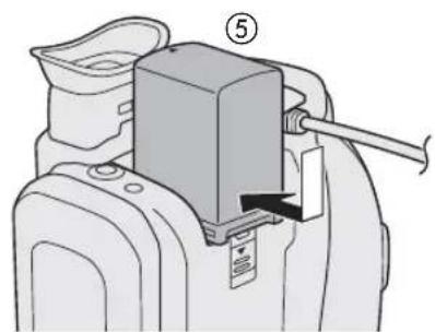 CANON Legria GX10 - Opladning af batteripakken - 2