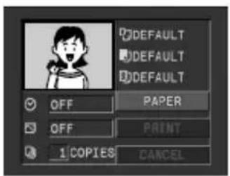 DEFAULT DEFAULT DEFAULT OFF PAPER OFF PRINT 1 COPIES CANCEL
