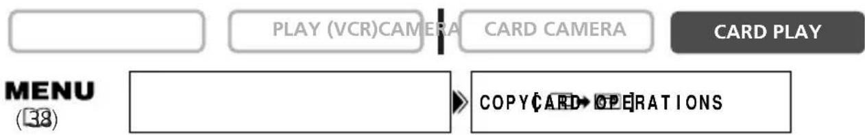 CANON MV730i - Kopiering af still-billeder fra hukommelseskort til bänd - 1