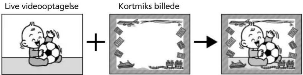 Live videooptagelse + Kortmiks billede
