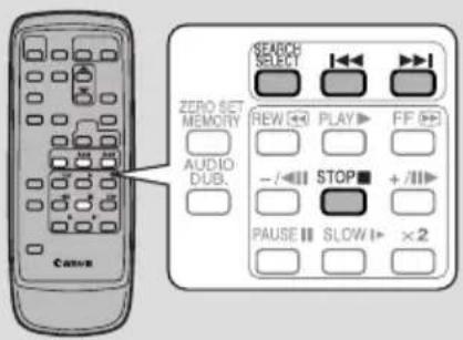 CANVER ZERO SET MEMORY AUDIO DUB. SEARCH SELECT REW ◀◀ PLAY ▶ FF ➕ - /← STOP ■ + /||► PAUSE || SLOW |► ×2