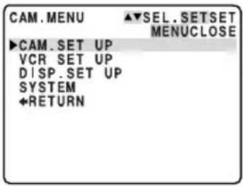 CANON MV500i - ●CAM. MENU - 1