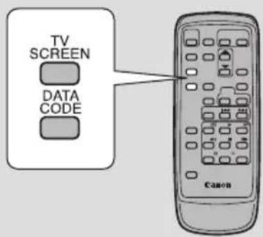 TV SCREEN DATA CODE Canon