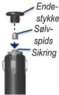 Endestykke Sølvspids Sikring