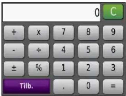 0 + x 7 8 9 - ÷ 4 5 6 ± % 1 2 3 Tilb. . 0 =