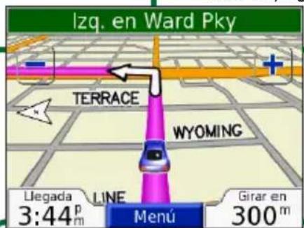 Izq. en Ward Pky TERRACE WYOMING Llegada LINE 3:44 p Menú Girar en 300 m