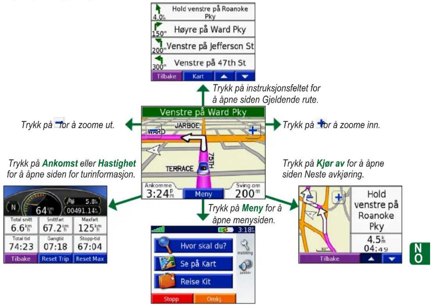 GARMIN nüvi 300 - Vise kartsiden - 1