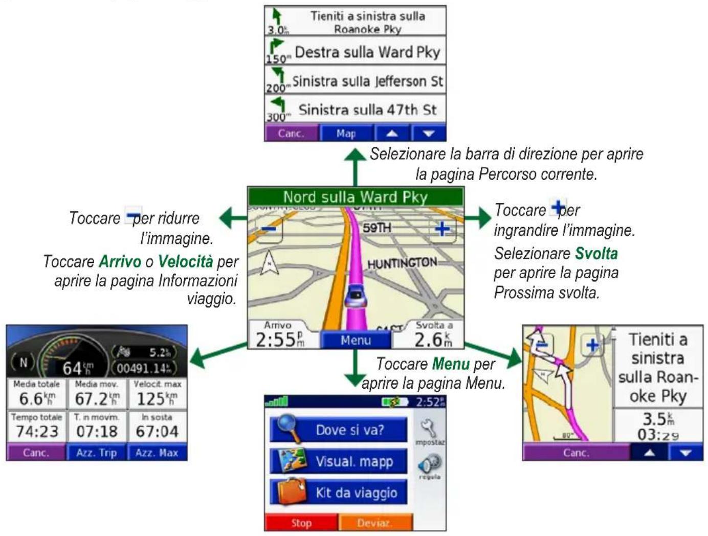 Nord sulla Ward Pky Tieniti a sinistra sulla Roanoke Pky 150m Destra sulla Ward Pky 200m Sinistra sulla Jefferson St 300m Sinistra sulla 47th St Canc. Map Selezionare la barra di direzione per aprire la pagina Percorso corrente. Toccare per ridurre l'immagine. Toccare Arrivo o Velocità per aprire la pagina Informazioni viaggio. Toccare per ingrandire l'immagine. Selezionare Svolta per aprire la pagina Prossima svolta. Toccare Menu per aprire la pagina Menu. Tieniti a sinistra sulla Roanoke Pky 3.5k 03:29 Dove si va? Visual. mapp Kit da viaggio Stop Deviaz.