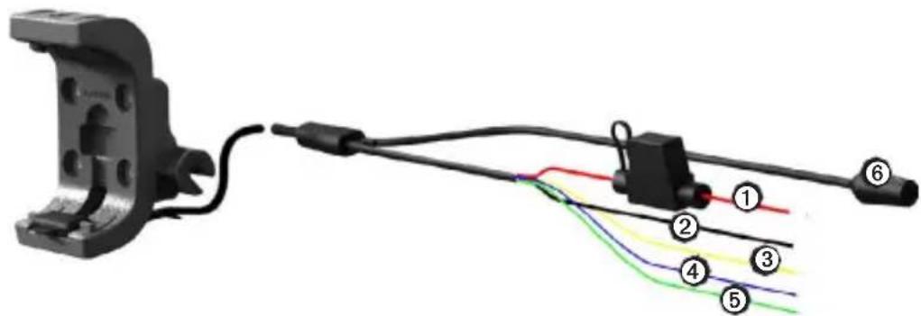 GARMIN Montana Marine Mount - Verbinden der Halterung mit der Stromversorgung - 2