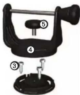 Diagram of a mechanical device with numbered parts labeled ③, ④, and ⑤