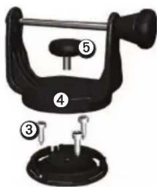 Diagram of a mechanical device with numbered parts labeled ③, ④, and ⑤