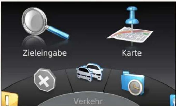 Zieleingabe Karte Verkehr