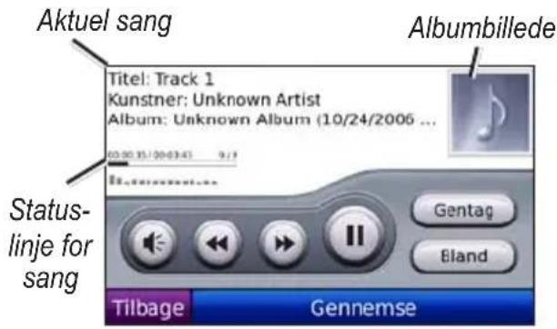 Aktuel sang Titel: Track 1 Kunstner: Unknown Artist Album: Unknown Album (10/24/2006 ... 00:00:35/30:03:45 9:7 Albumbillede Status- linje for sang Gentag Bland Tilbage Gennemse