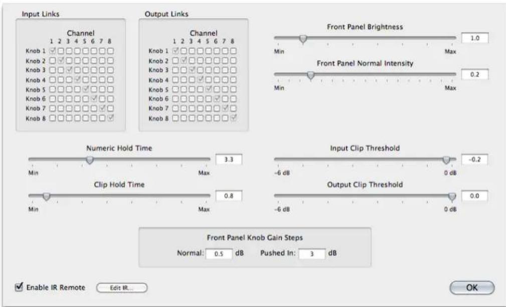 Input Links Channel 1 2 3 4 5 6 7 8 Knob 1 ✓□□□□□□□ Knob 2 ✓□□□□□□ Knob 3 ✓□✓□□□□ Knob 4 ✓□✓□□□ Knob 5 ✓□✓✓□□ Knob 6 ✓□✓✓□ Knob 7 ✓□✓✓□ Knob 8 ✓□✓✓ Output Links Channel 1 2 3 4 5 6 7 8 Knob 1 ✓□□□□□□ Knob 2 ✓□□□□□ Knob 3 ✓□✓✓□□ Knob 4 ✓□✓✓□□ Knob 5 ✓□✓✓□□ Knob 6 ✓□✓✓□ Knob 7 ✓□✓✓□ Knob 8 ✓□✓✓ Front…
