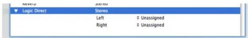 Revel Stereo Logic Direct Stereo Left Unassigned Right Unassigned