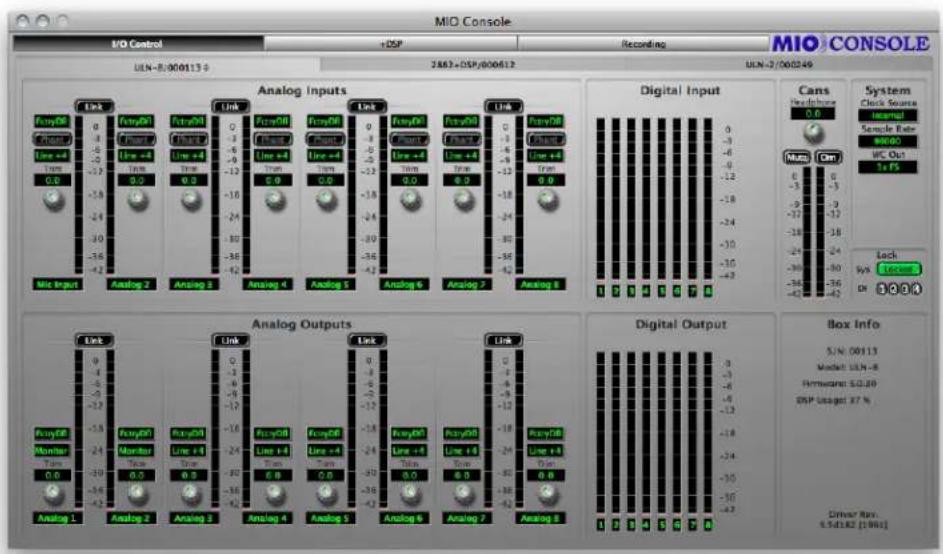 MIO Console I/O Control +DSP Recording MIO CONSOLE ULN-R/000113-9 2882+DSP/000612 ULN-2/00246 Analog Inputs FuryDB Line +4 Line +5 Line +6 Line +7 Line +8 Line +9 Line +10 Line +11 Line +12 Line +13 Line +14 Line +15 Line +16 Line +17 Line +18 Line +19 Line +20 Line +21 Line +22 Line +23 Line +24 Li…
