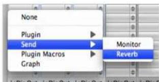 None Plugin Send Plugin Macros Graph Monitor Reverb