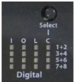 Select I I O L C 1+2 3+4 5+6 7+8 Digital
