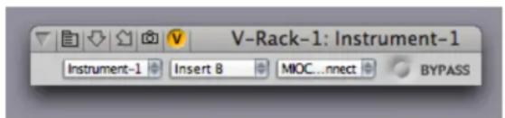 V-Rack-1: Instrument-1 Instrument-1 Insert 8 MIOC...nnect BYPASS
