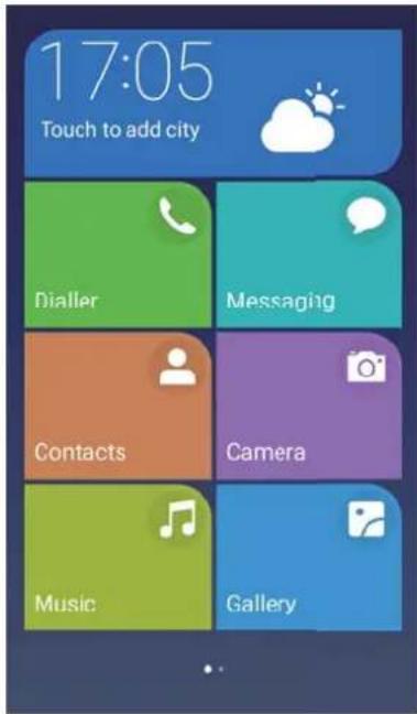 17:05 Touch to add city Dialler Messaging Contacts Camera Music Gallery