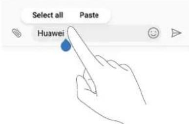 Select all Paste Huawei