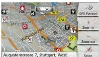 Stud 27A Wärnstrasse Constrasse 27 Augustenstrasse 7, Stuttgart, West GPS Position + Zoom in - Zoom out Select