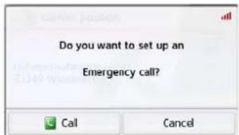 Do you want to set up an Emergency call?