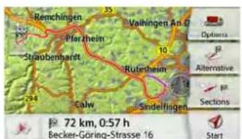 Remchingen Pfahrheim Straubenhartt Calw Ruteheim Sindelfingen Valkingen An D 10 Options Alternative Sections 72 km, 0:57 h Becker-Göring-Strasse 16 Start