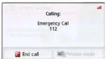 Calling: Emergency Call 112