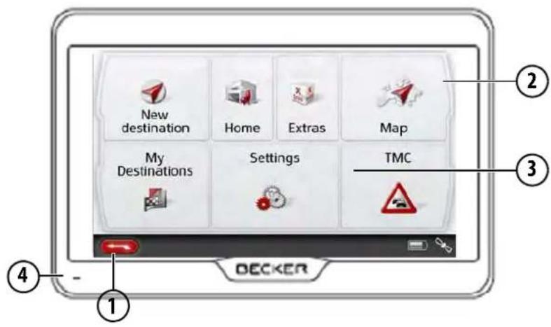 New destination Home Extras Map My Destinations Settings TMC DECKER