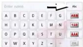 Enter name A B C D E F G H I J K L M N O P Q R S T U V W X Y Z - ABC AEB 123 AAA OK