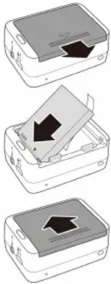 HP AC300w - Installer la batterie - 1