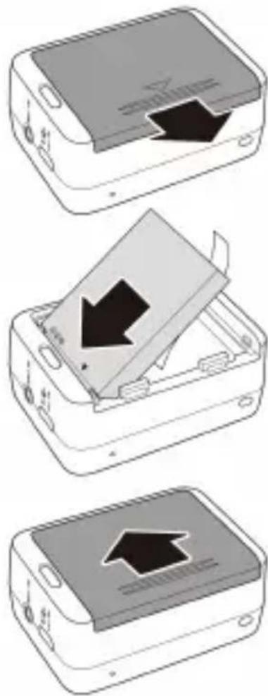 HP AC300w - Instalar a bateria - 1