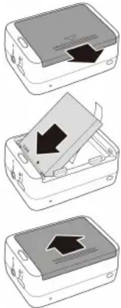 HP AC300w - Установка батарейки - 1