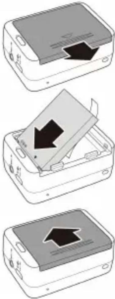 HP AC300w - Instale la batería - 1